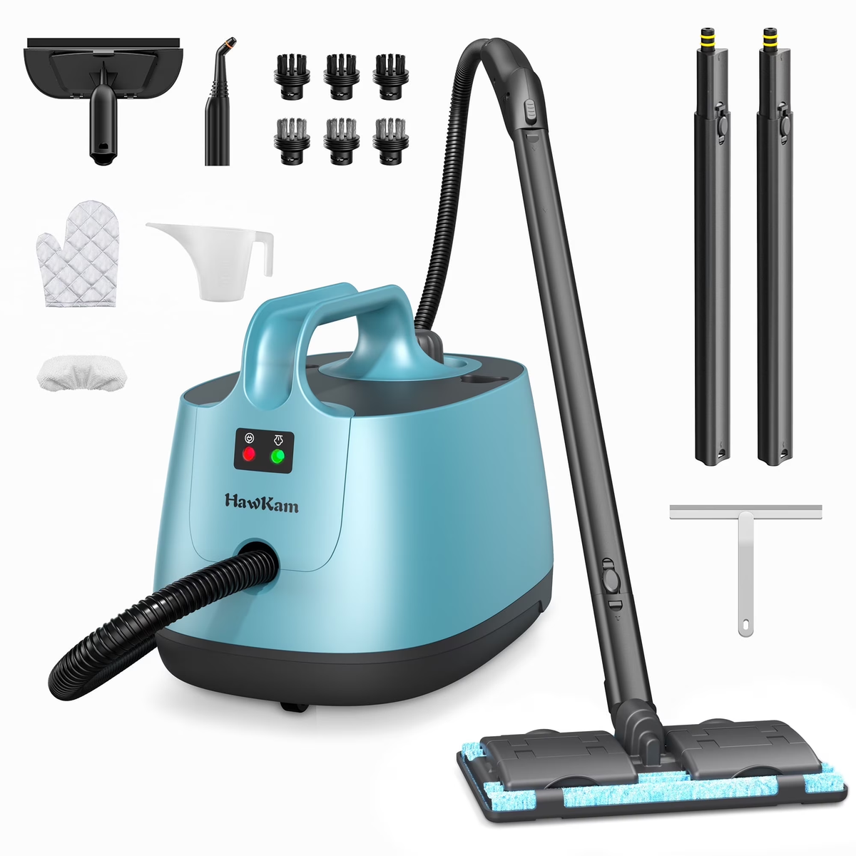 TaoTronics Steam Cleaner, Aspiron Steamer with 21 Accessories, Portable Multipurpose Steam Cleaner for Car, 5 Mins Heating with 1.5L Tank, Heavy Duty Steam Cleaner Carpet and Upholstery, Floors, Tiles, Car