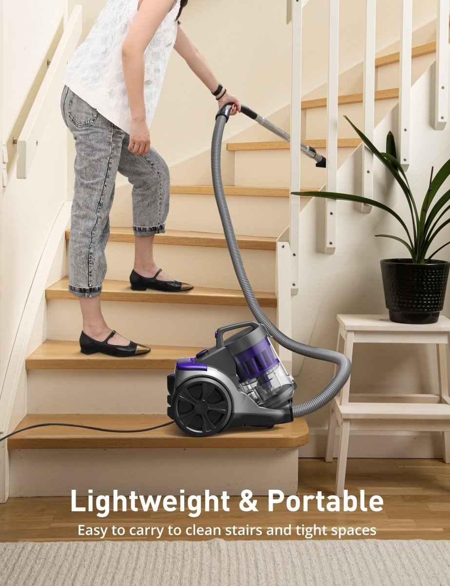 Aspiron® CA042 Steam Cleaner & CA033 Canister Vacuum Cleaner Bundle