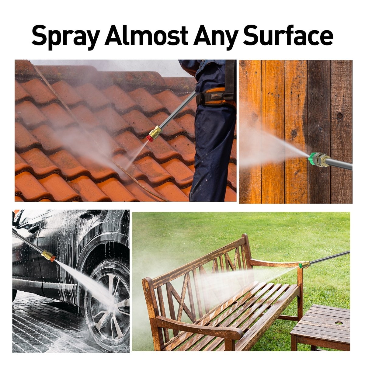 Aspiron 1800W 3.6 GPM Power Pressure Washer AS-TH002, 5000 Max PSI Electric Pressure Washer