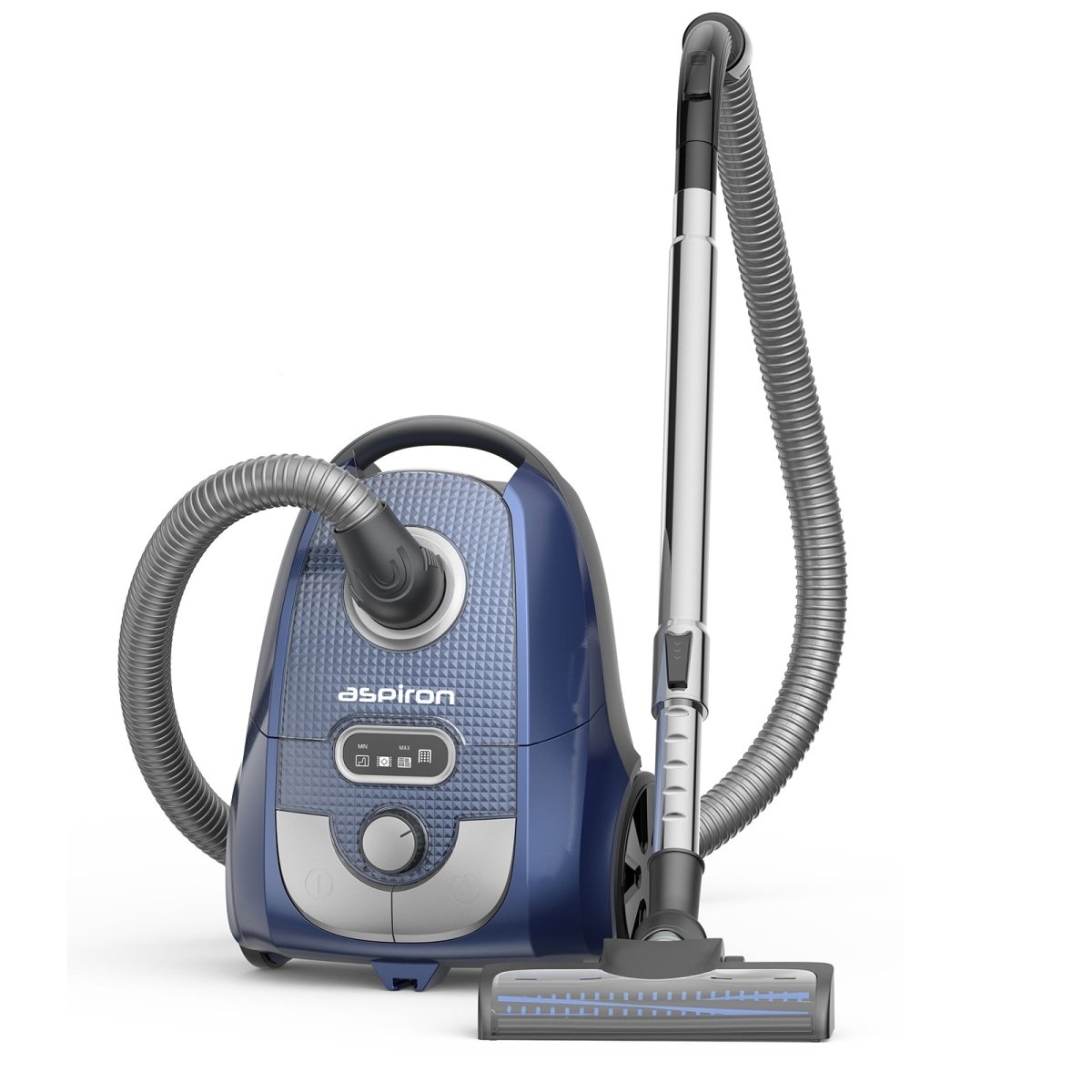 ASPIRON® Canister Vacuum Cleaner CA029, 1600W Bagged Canister Vacuum