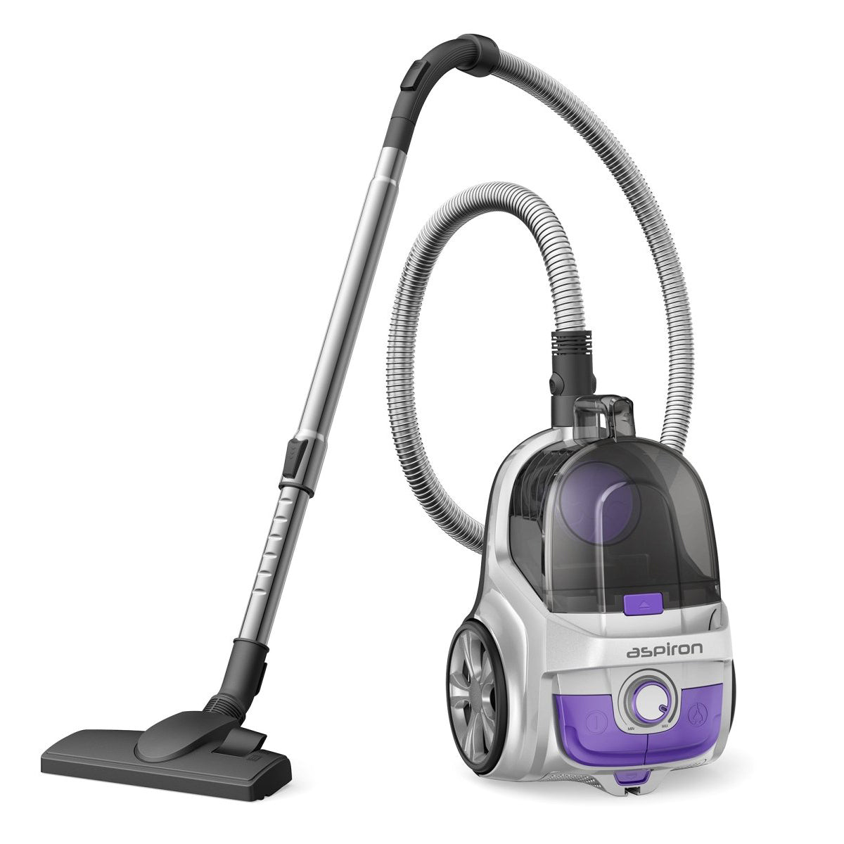 Aspiron CA006 1600W Lightweight Bagless Vacuum Cleaner, Purple