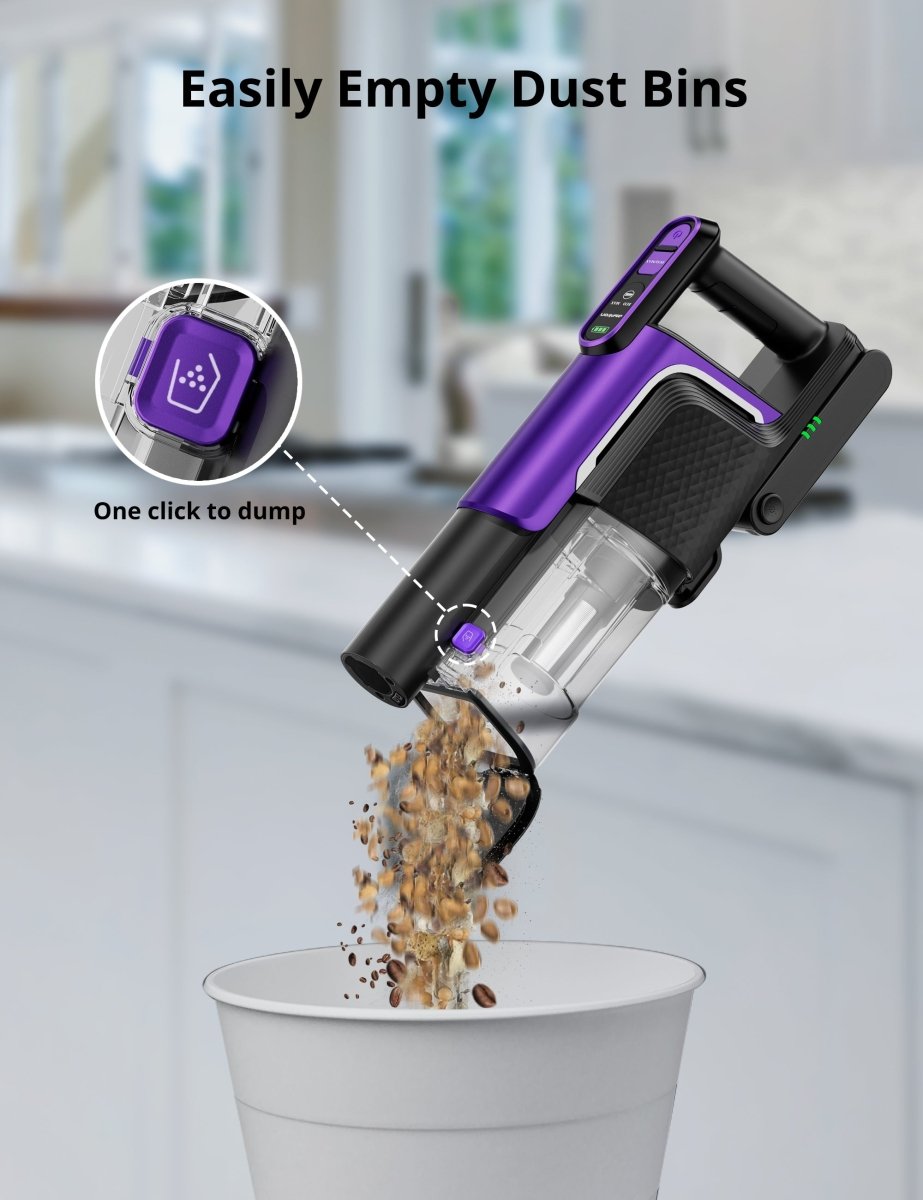 Aspiron® Cordless Vacuum Cleaner CA037, Portable Vacuum Cordless with LED Screen