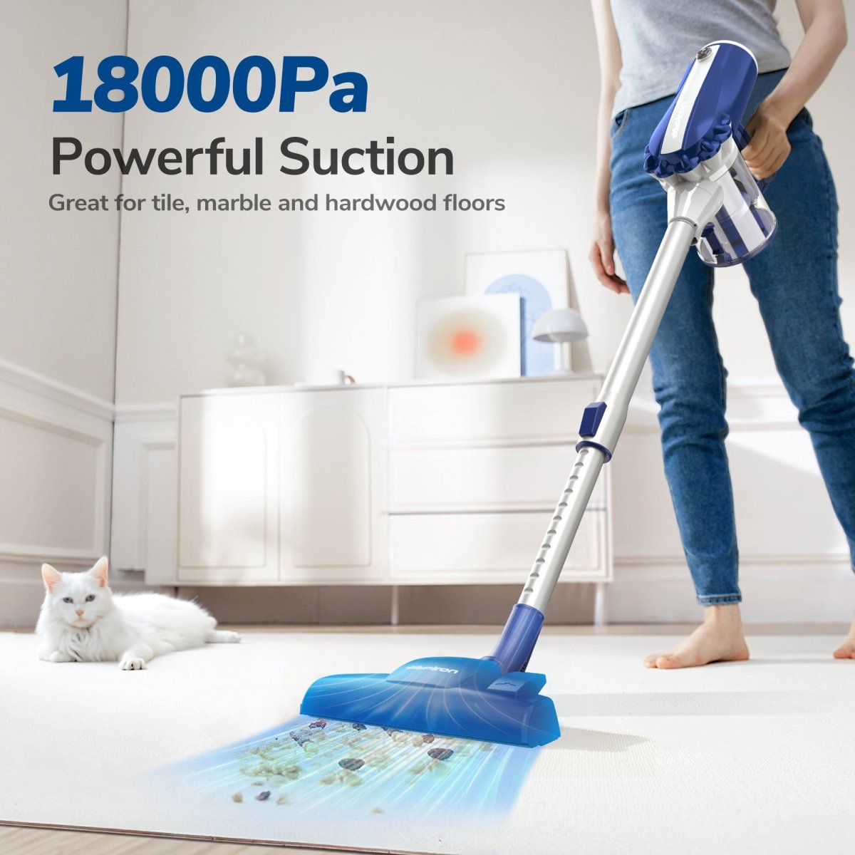 18000Pa Powerful Stain Removal