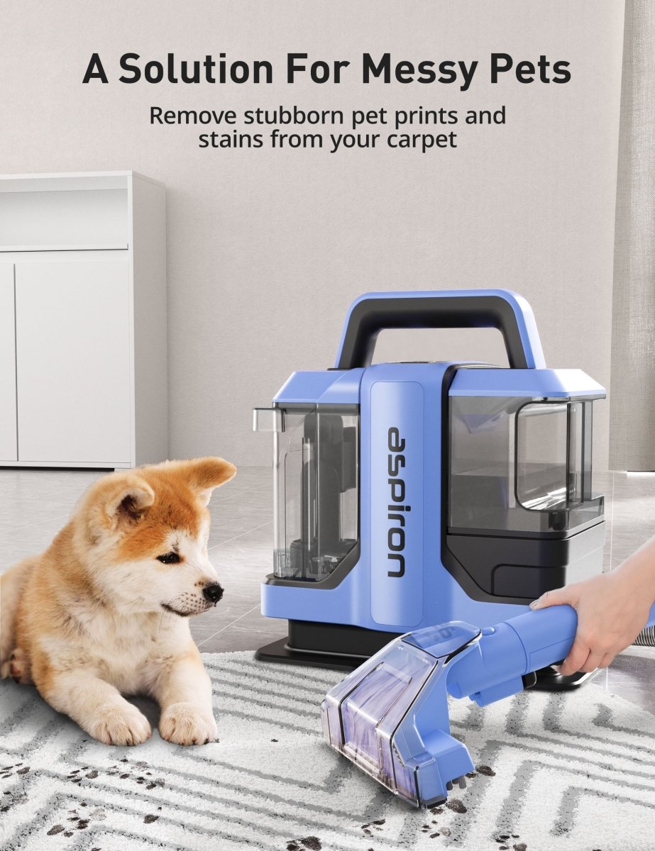 ASPIRON® Carpet Cleaner Machine with 2 Cleaning Tools CA031 for Pet Stains, Car Seats