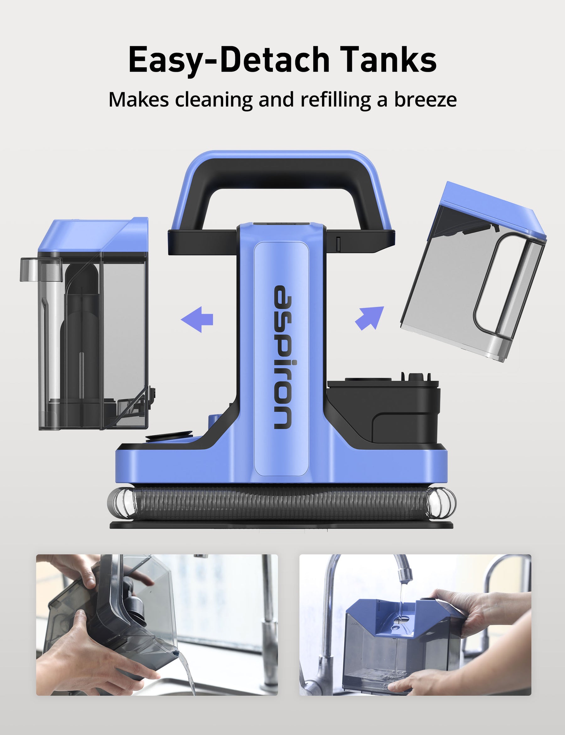ASPIRON® Carpet Cleaner Machine CA031 for Pet Stains,Car Seats