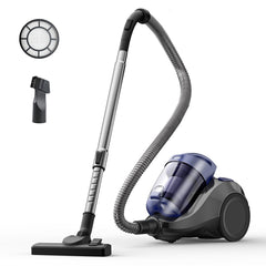 Aspiron Canister Vacuum Cleaner CA034, 22Kpa, 2.1QT Dust Cup, Corded Vacuum Cleaner