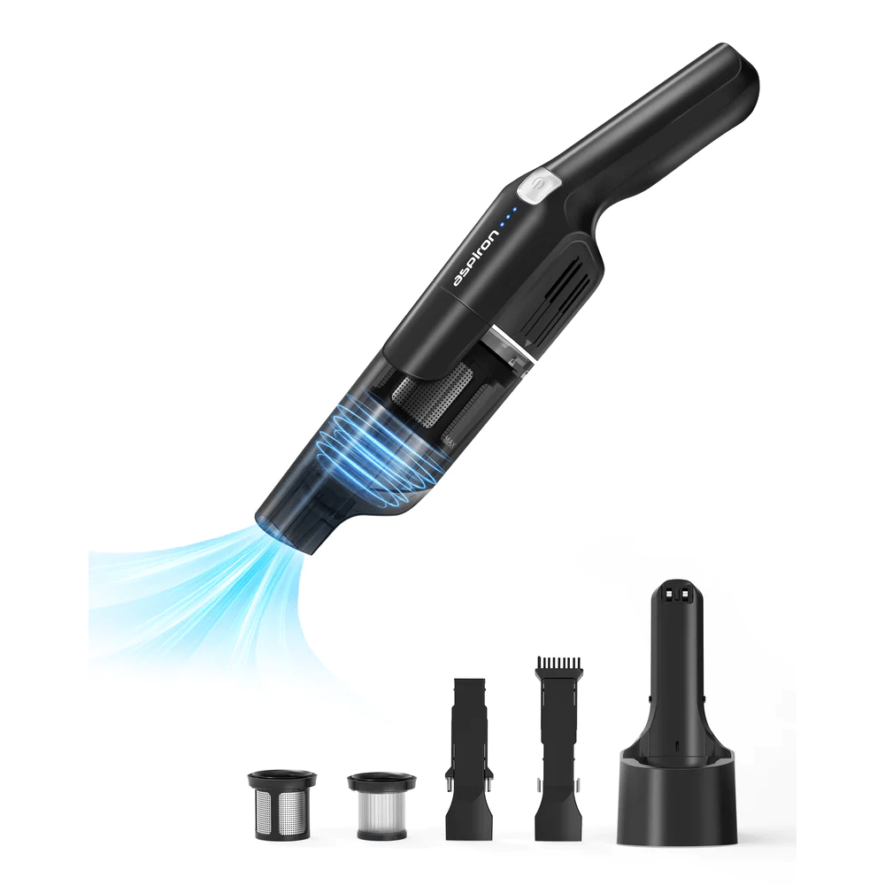 ASPIRON® 15000pa Cordless Vacuum CA038, 99.9% Dust Removal, 2-in-1 Brush, Charging Dock WM