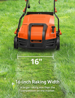 Aspiron 15Amp Electric Dethatcher Scarifier 16-Inch
