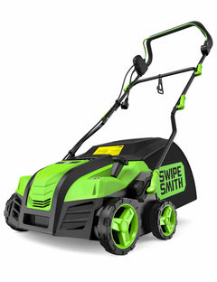SWIPESMITH 16" Artificial Turf Vacuum, Lawn Mowers 1800W 15A Lawn Sweeper with 55L Removable Bag, Quick-Fold Handle & Anti-Clog Sweepy Box – Power Brush for Synthetic Grass SI-GH002