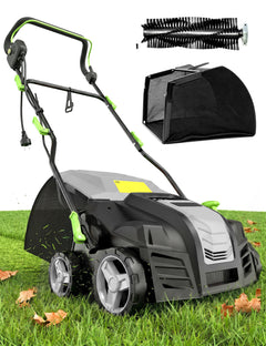 Aspiron 15Amp Artificial Grass Sweeper 16” Width Lawn Sweeper Yard Power Brush