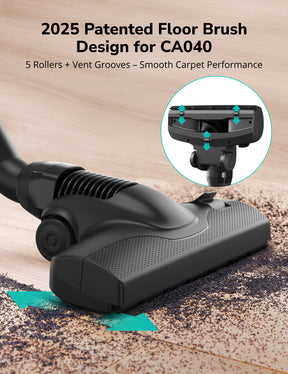 Aspiron Bagless Canister Vacuum Cleaner AS-CA040 5L Dust Bag, Easy to Push,