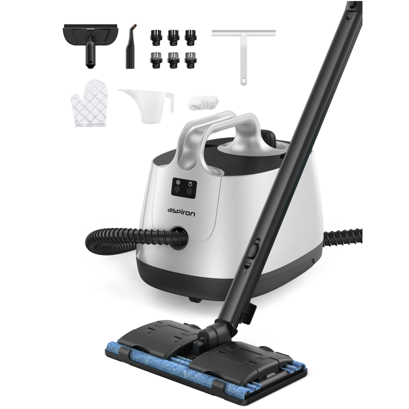 Aspiron Portable Canister Steam Cleaners for Chemical-Free Cleaning