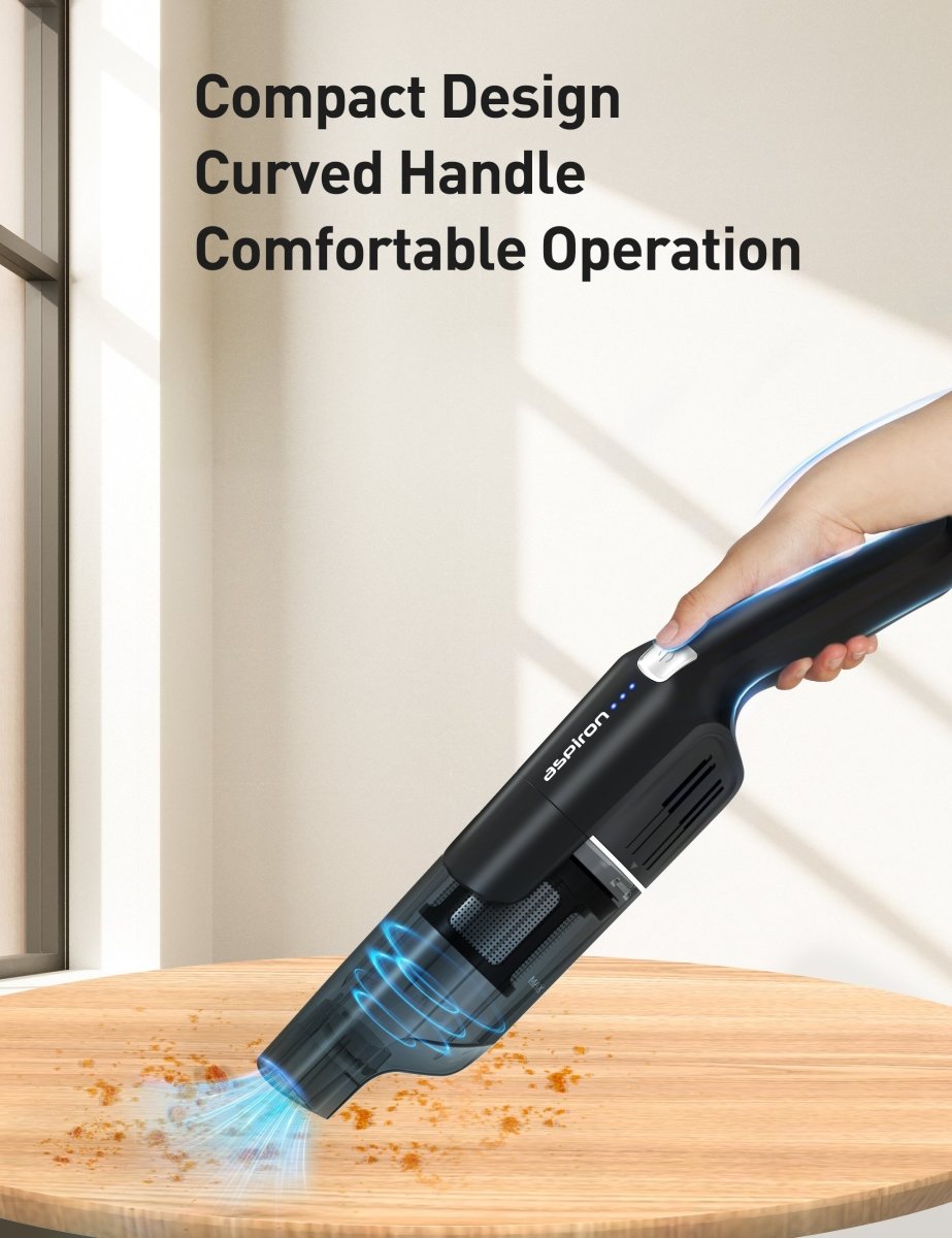 ASPIRON® 15000pa Cordless Vacuum CA038, 99.9% Dust Removal, 2-in-1 Brush, Charging Dock WM