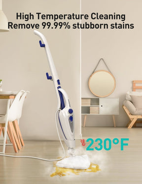 Aspiron AS-CA039 12-in-1 Steam Mop,1500W Steam Cleaner with Detergent Chamber 15S Heat-Up, Detachable Handheld Steamer, Removes 99.99% Stubborn Stains, Safe for Hardwood Floors, Windows, Tiles,Furniture