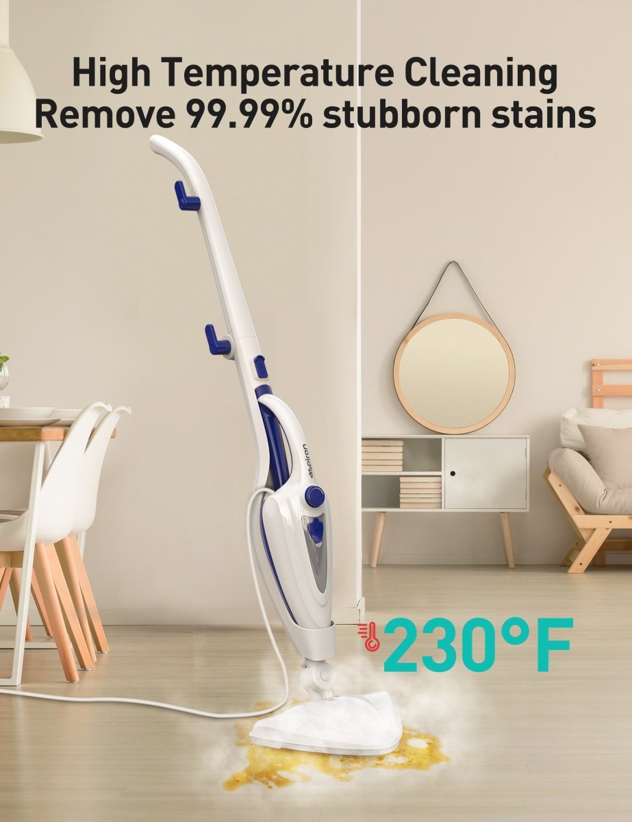 Aspiron AS-CA039 12-in-1 Steam Mop,1500W Steam Cleaner with Detergent Chamber 15S Heat-Up, Detachable Handheld Steamer, Removes 99.99% Stubborn Stains, Safe for Hardwood Floors, Windows, Tiles,Furniture