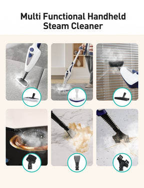 Aspiron AS-CA039 12-in-1 Steam Mop,1500W Steam Cleaner with Detergent Chamber 15S Heat-Up, Detachable Handheld Steamer, Removes 99.99% Stubborn Stains, Safe for Hardwood Floors, Windows, Tiles,Furniture