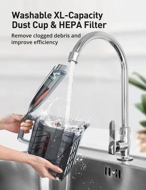 Aspiron CA006 Canister Vacuum, Upgraded 1600W Bagless Canister Vacuum Cleaner, Auto Cord Rewind, H13 HEPA Filter, 3.7Qt Large Capacity, 5 Tools for Hard Floors, Carpet, Pet, Upholstery, Tiles, Persimmon Visit the Aspiron Store