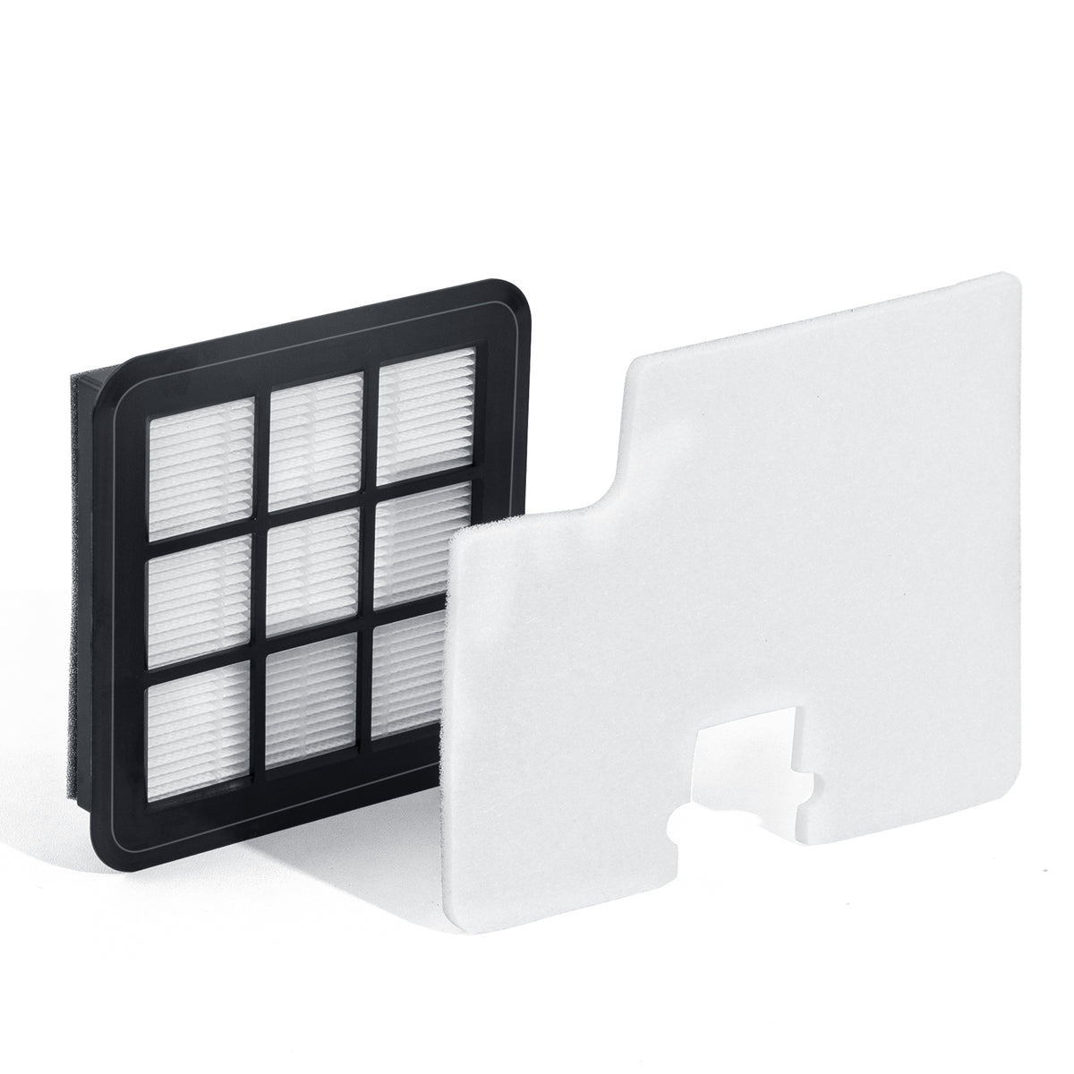 Aspiron Replacement Inlet HEPA-H12 Filter Part & Outlet Sponge Part for AS-CA006 Canister Vacuum Cleaner