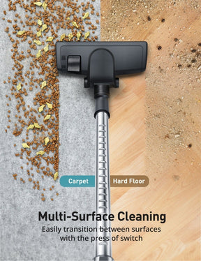 vacuums canister,multiple surface cleaning easily transition between surfaces with the press of switch
