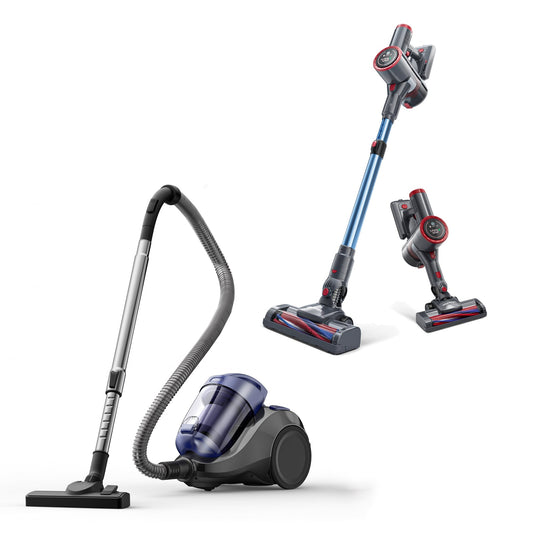 Aspiron® CA034 Canister Vacuum & CA028 Cordless Vacuum Cleaner Bundle