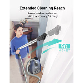 ASPIRON AS-CA029 Canister Vacuum Cleaner, 1600W Bagged Canister Vacuum Cleaner for Home