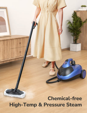 Aspiron Steam Cleaner CA042, Multipurpose Heavy Duty Canister Steamer, Built-In Storage